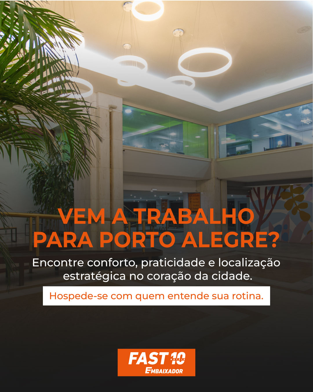 Vem a trabalho para Porto Alegre? Hospede-se com quem entende sua rotina.