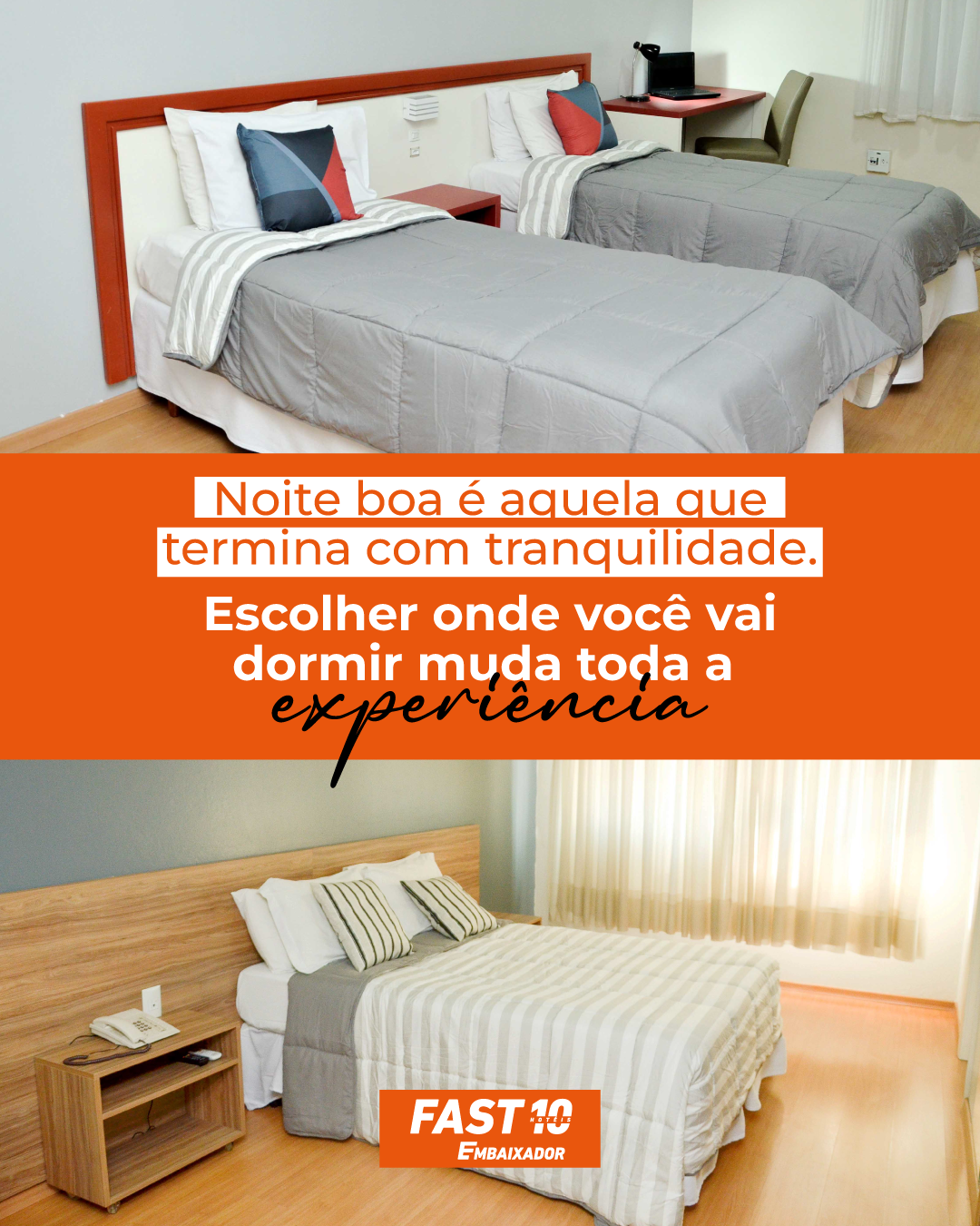 Noite boa é aquela que termina com tranquilidade.