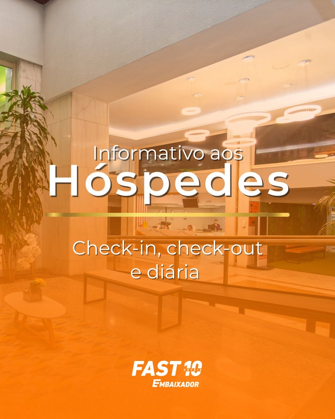Informativo aos Hóspedes | Check-in, check-out e diária